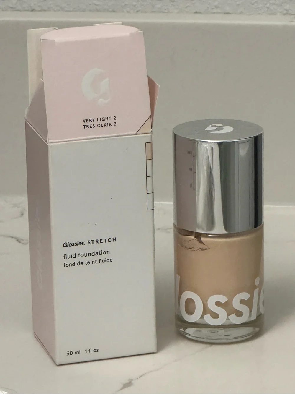 Glossier Stretch Fluid Foundation in Light 2